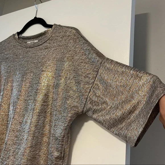 Koton | Shimmery Long Crop Tee Shirt - Picture 3 of 12